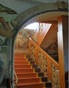 stairs at beach chalet